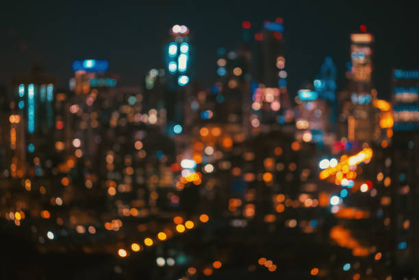 istock Blurred bokeh Chicago abstract cityscape 1084587054
