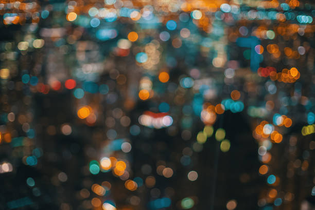 istock Blurred bokeh Chicago abstract cityscape 1084587068