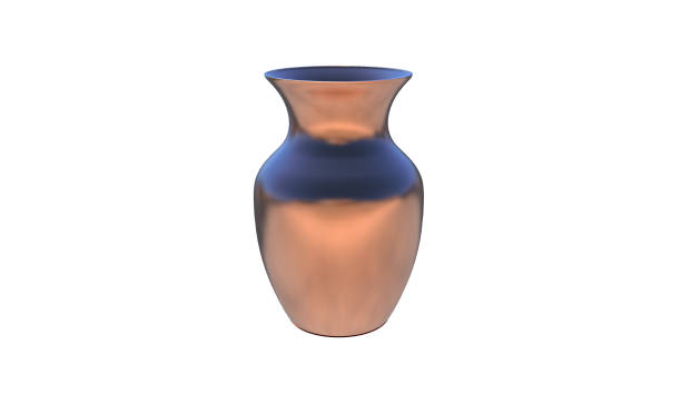 3d illustration of a beautiful decorative vase on a white background