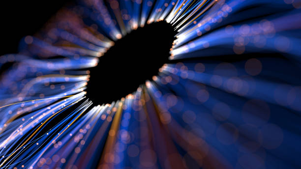 Abstract Fiber Optic Abstract Fiber Optic blue iris stock pictures, royalty-free photos & images