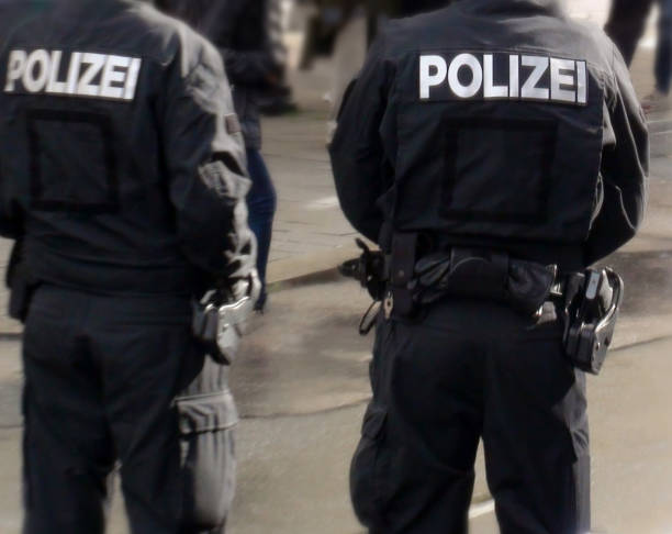 istock German Police Officers Standing View In Germany 1084622890