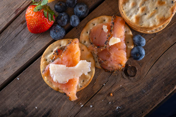 Smoked Salmon Crackers
