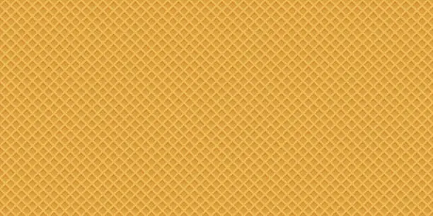 Vector illustration of Seamless realistic wafer pattern for concept design. Sweet seaml