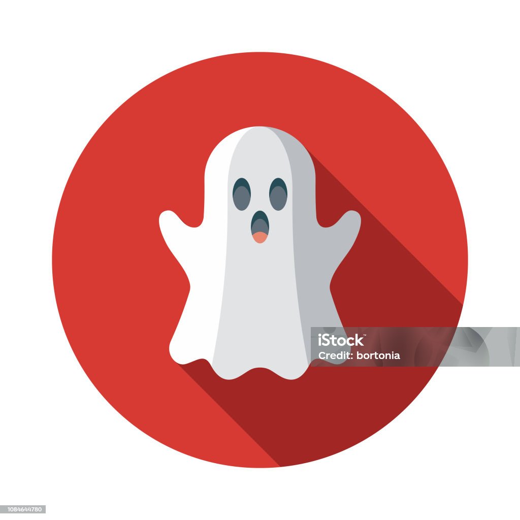 Ghost diseño plano de los inocentes día icono - arte vectorial de Fantasma libre de derechos