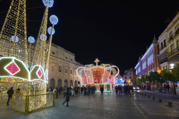 Crown of the Magi\n\nCrown of the Magi, installed in the Plaza de San Francisco in Seville.\nTogether the city council.\n\n12/13/2018\nSevilla. España