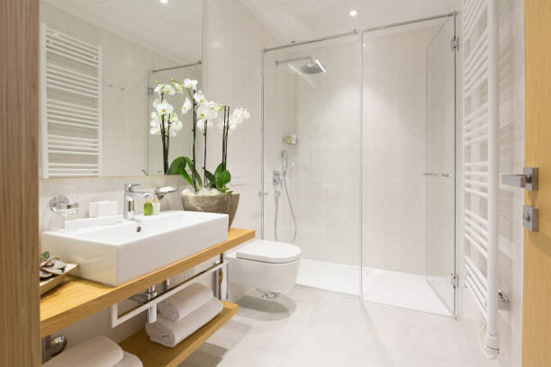 Interior of a hotel bathroom
