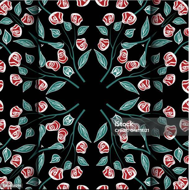 Rose X Pattern Roses Pattern Stock Illustration - Download Image Now - Abstract, Art ...