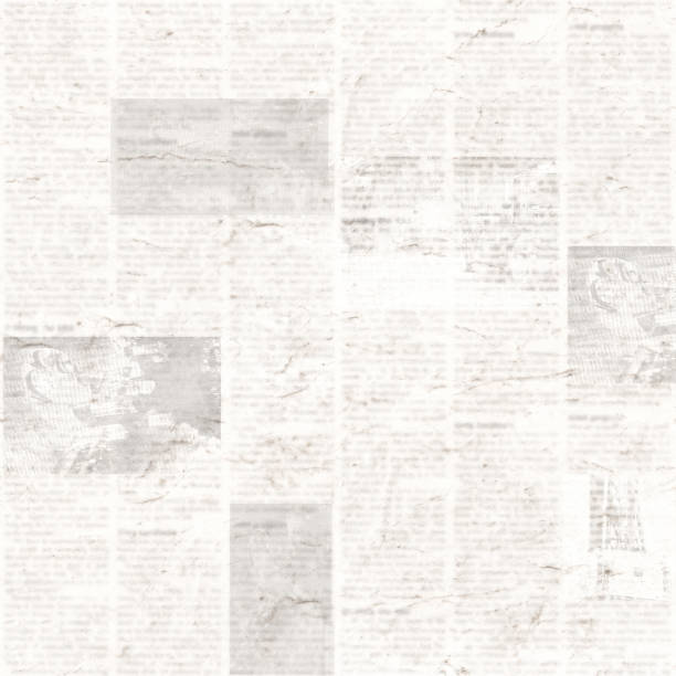 istock Newspaper seamless pattern with old vintage unreadable paper texture background 1084659474
