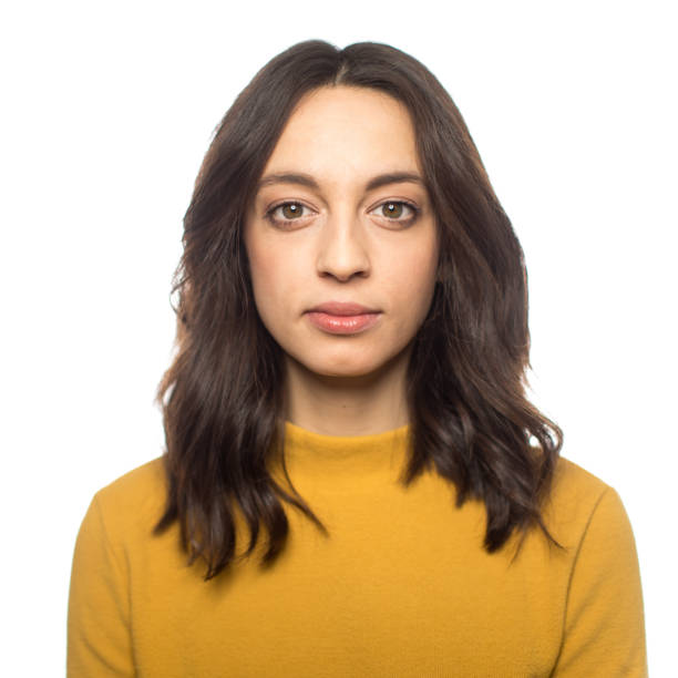 Beautiful woman staring at camera