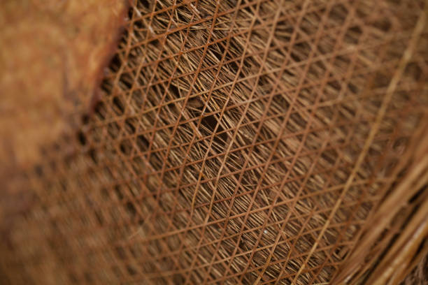 istock Bamboo texture and background for design. Bamboo fiber texture form traditional chinese hat. Natural and organic texture. 1084674066