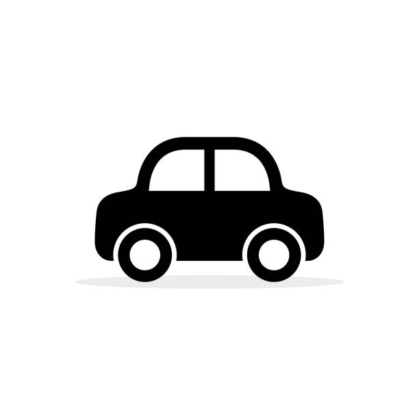 Car Icon Vector Flat Simple Cartoon Transportation Symbol Isolated On White  Side View Stock Illustration - Download Image Now - iStock
