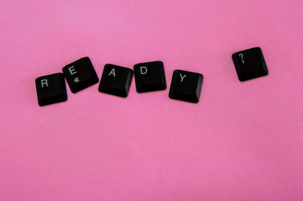 istock Black keys of a computer keyboard forming the phrase 
