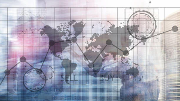 istock Forex Trading Investment Financial Chart Graphs. Business and technology concept. 1084703718