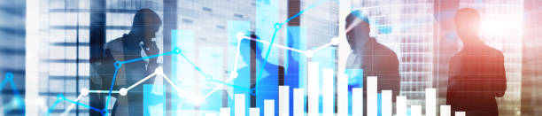 istock Financial growth graph. Sales increase, marketing strategy concept. Website header banner. 1084705156