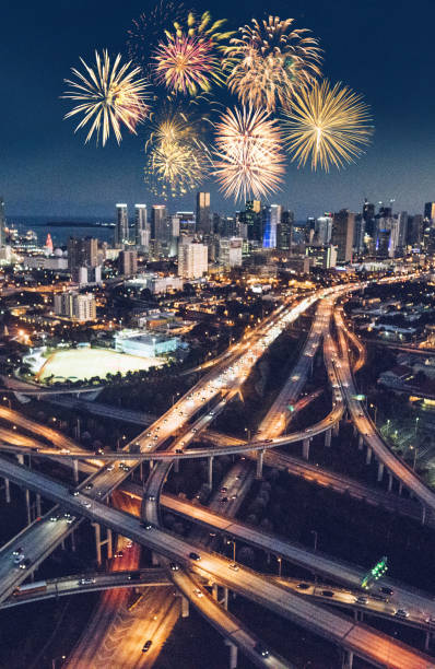 istock fireworks over manhattan flying from the helicopter 1084705632
