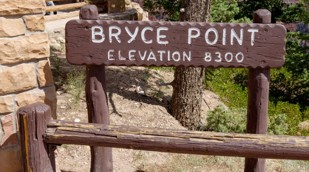 istock Sign at Bryce Point in Bryce Canyon National Park 1084714422
