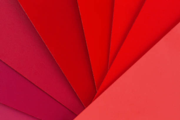 istock Hues of red in fan shape abstract background 1084716710