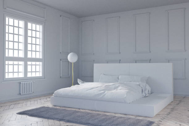 istock 3d rendering of vintage bedroom in bright daylight 1084727068