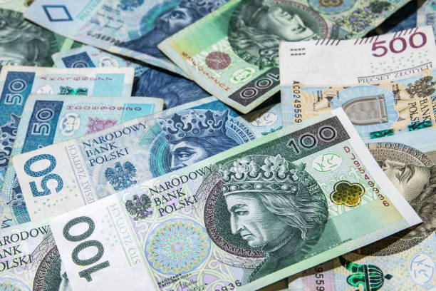 polish money background polish money business background polish zloty photos stock pictures, royalty-free photos & images