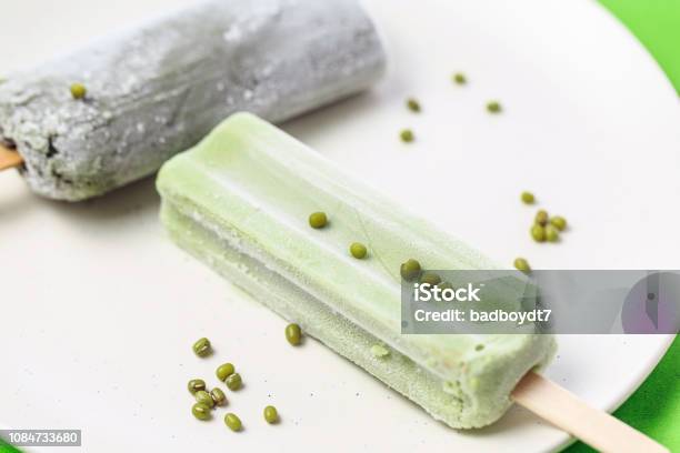 Mung Bean Ice Cream Stock Photo - Download Image Now - Bean, Close-up, Cold Drink