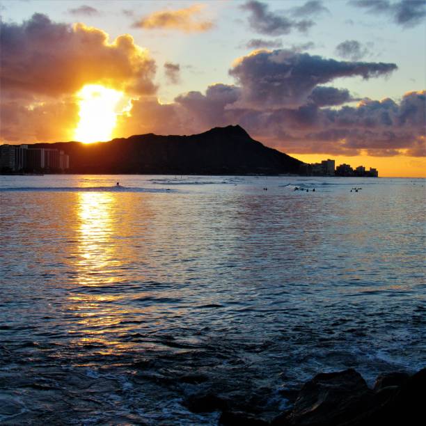 istock Sunrise over Diamond Head, Waikiki, Oahu, Hawaii 1084735496