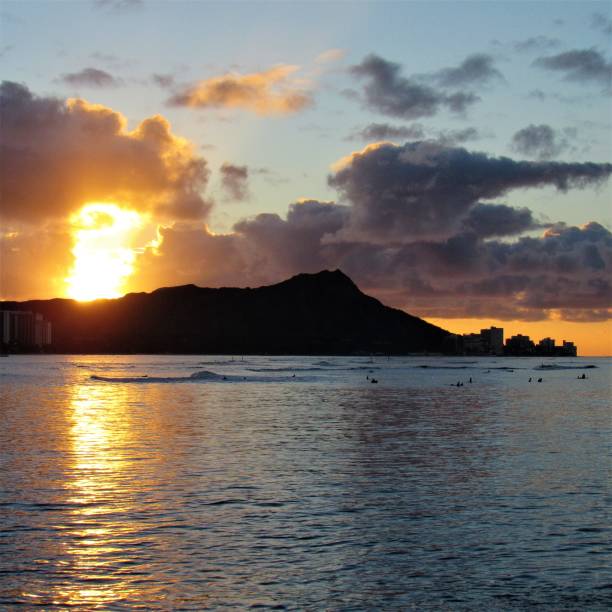 istock Sunrise over Diamond Head, Waikiki, Oahu, Hawaii 1084735502