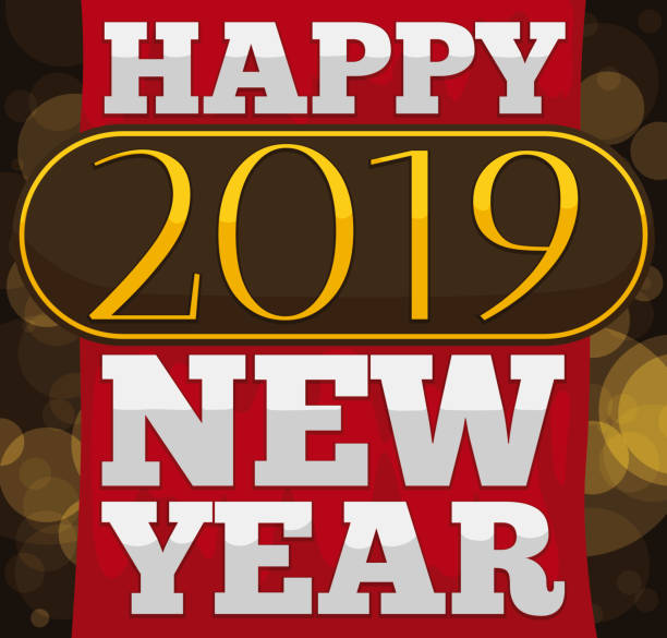 istock Curtain and Sign Presenting the 2019 New Year Celebration 1084741326
