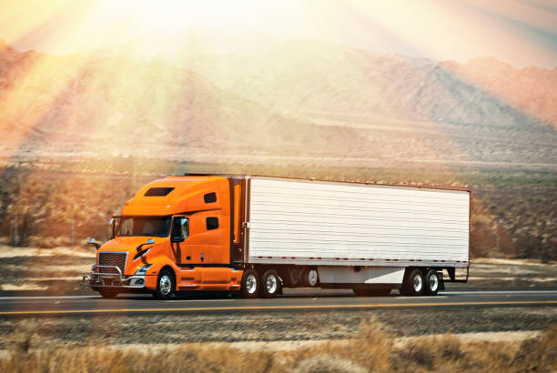 istock Semi Truck Sunshine 1084742538