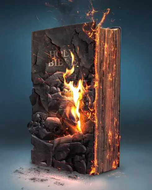 Photo of Burning Bible