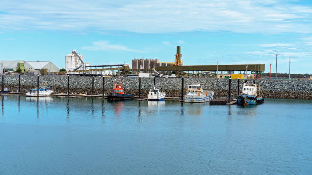 istock Industrial Wharf At Harbor 1084746174