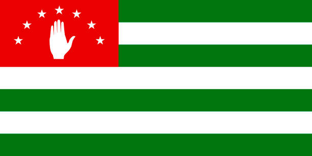 ilustraciones, imágenes clip art, dibujos animados e iconos de stock de bandera de abjasia. - abkhazian flag