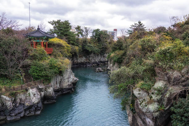 istock Yongyeon Pond rock scenery 1084757814