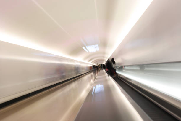 istock the tunnel light of the moving short 1084759428