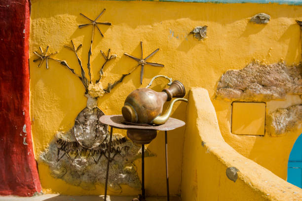 Dry Tree with the Authentic Clay pots near the town Göreme