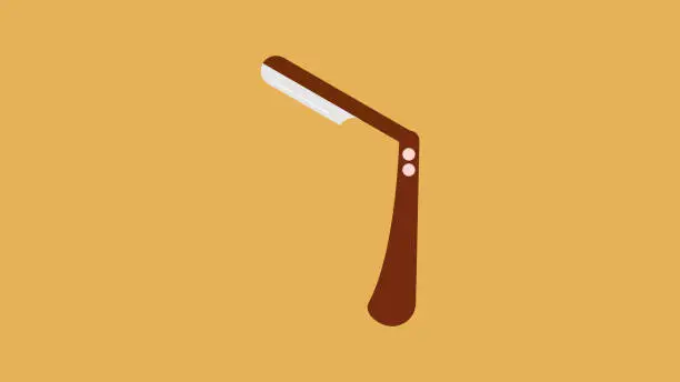 Vector illustration of Barber Razor vector design