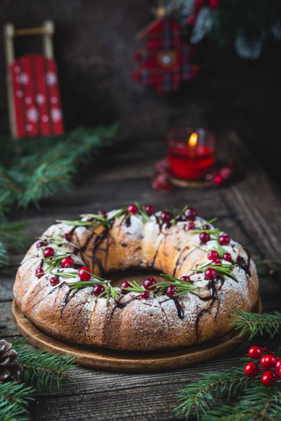 istock Homemade christmas cake 1084798662