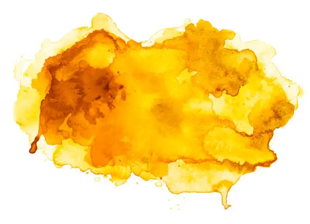 Photo of Yellow watercolor cloud background