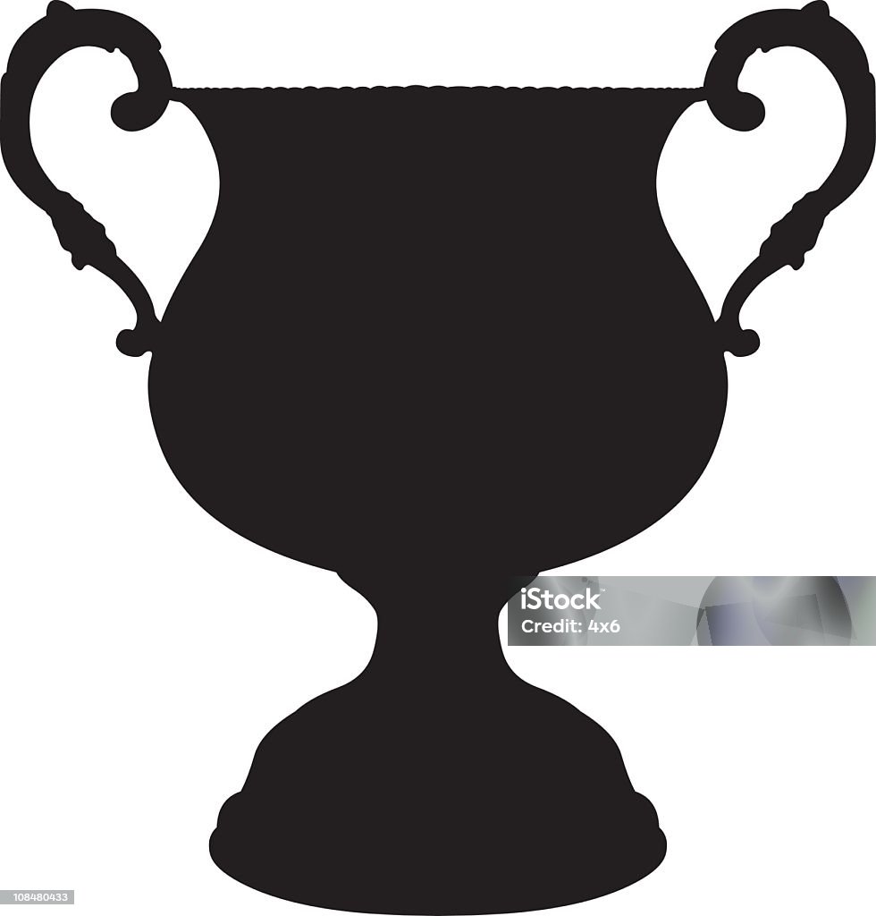 Trofeo - arte vettoriale royalty-free di Bianco e nero