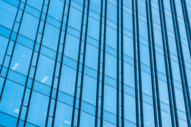istock Beautiful business office building skyscraper with window glass 1084805074
