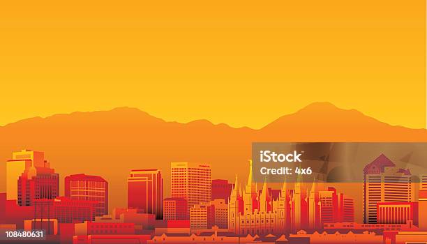 Salt Lake City Utah Stock Illustration - Download Image Now - Salt Lake City - Utah, Utah, Mountain