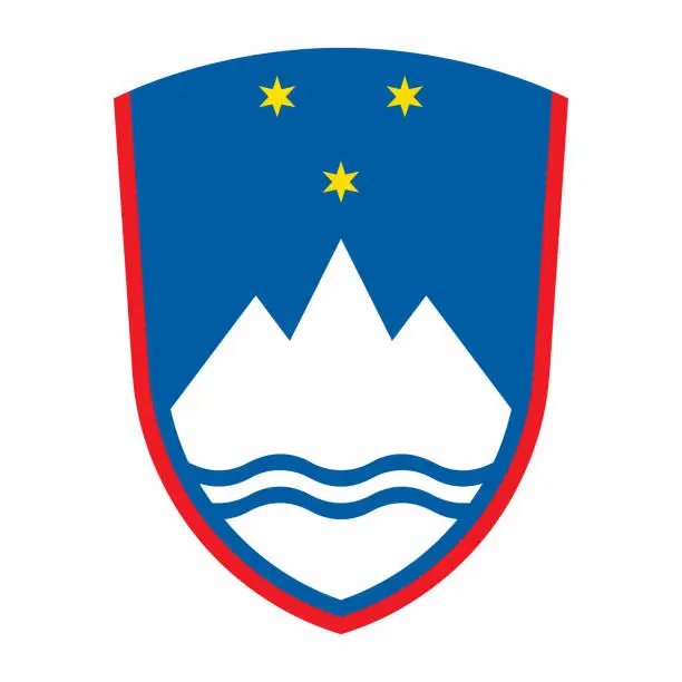 Vector illustration of Coat of arms Slovenia