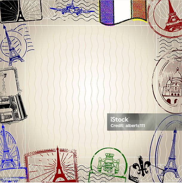 Vetores de Nostálgico Fundo Francesa e mais imagens de Arco do Triunfo - Paris - Arco do Triunfo - Paris, Arco triunfal, Bandeira
