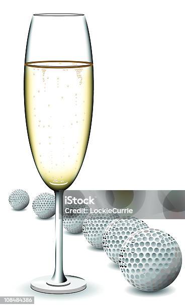 Golf - Stockowe grafiki wektorowe i więcej obrazów Kryształ - Kryształ, Naczynie kryształowe, Piłka do golfa
