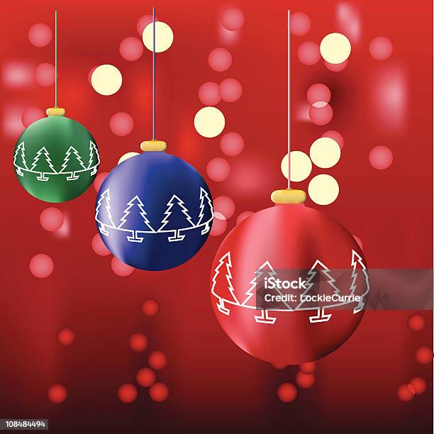 Ciondoli Di Natale - Immagini vettoriali stock e altre immagini di Regalo - Regalo, Tre oggetti, Albero