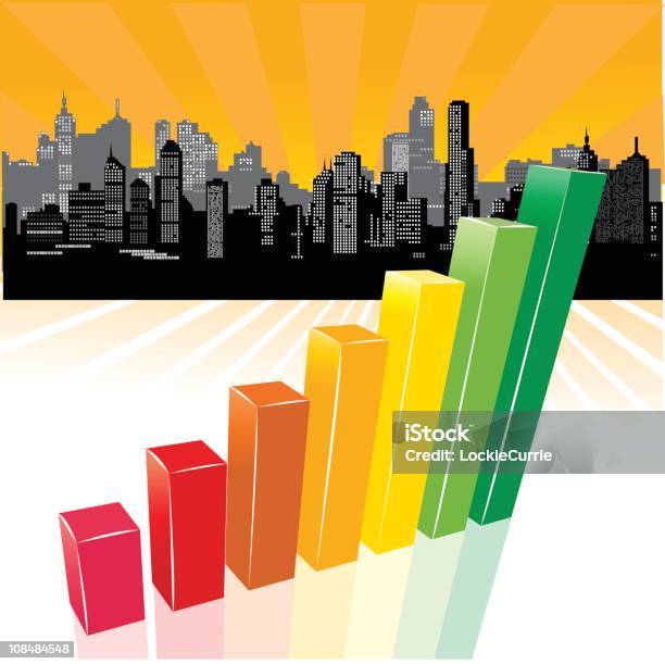 Helle Zukunft Stock Vektor Art und mehr Bilder von Architektur - Architektur, Außenaufnahme von Gebäuden, Balkendiagramm