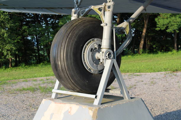 istock Douglas Dakota DC-3 C-47 WWII plane right tire 1084849056