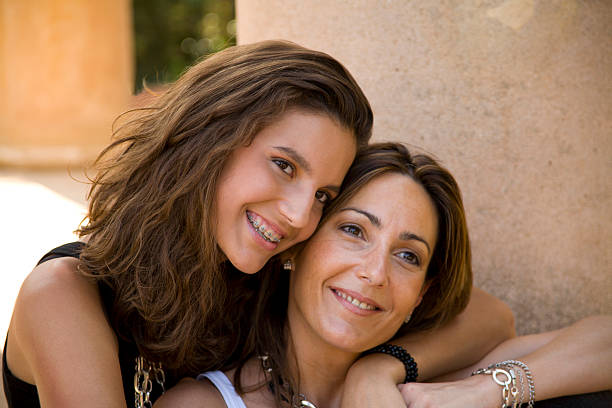 mother and daughter sharing a loving moment