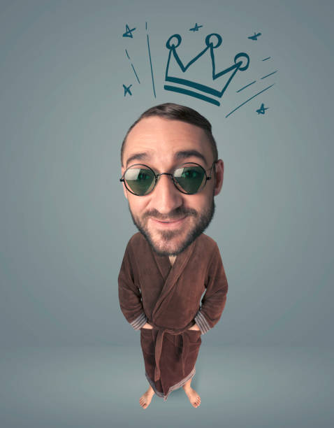 istock Big head person with crown 1084853344