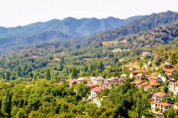 istock High angle view at Foini village. Limassol District, Cyprus 1084856300