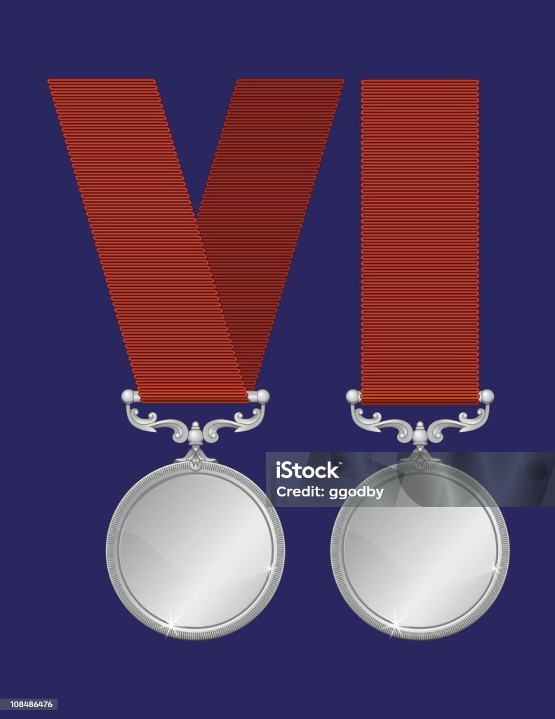 Medalhas de prata (Vector - Royalty-free Fundo Colorido arte vetorial